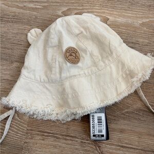 *ADD ON for 8$* Souris Mini Kids Cream Bucket Hat with Bear Ears